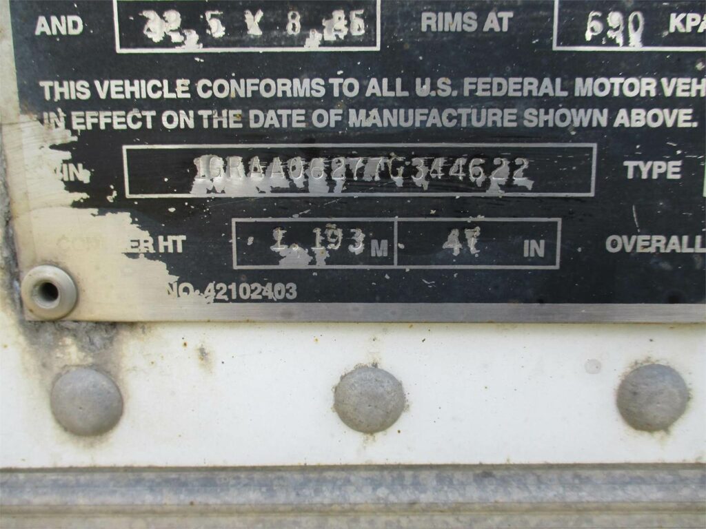 2007 Great Dane 53X102 ROLL UP DOOR SPRING RIDE