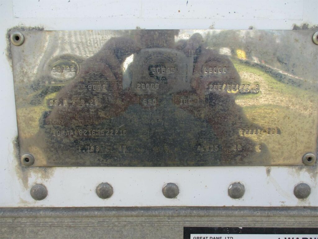 2006 Great Dane 53X102 ROLL UP DOOR SPRING RIDE