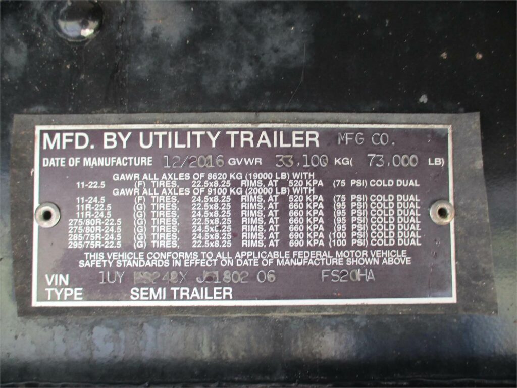 2018 UTILITY 48X102 SPREAD AXLE 2 ALUMINUM TOOL BOXES