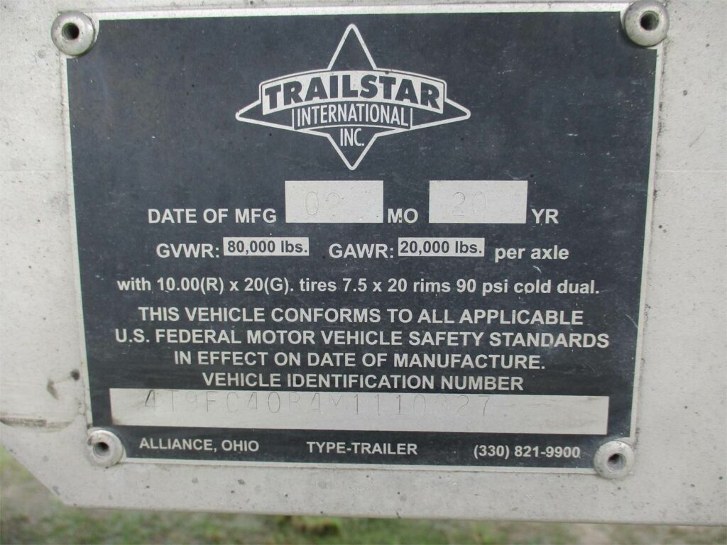 2021 Trailstar 40X102X66 FRAMELESS CLOSED TANDEM