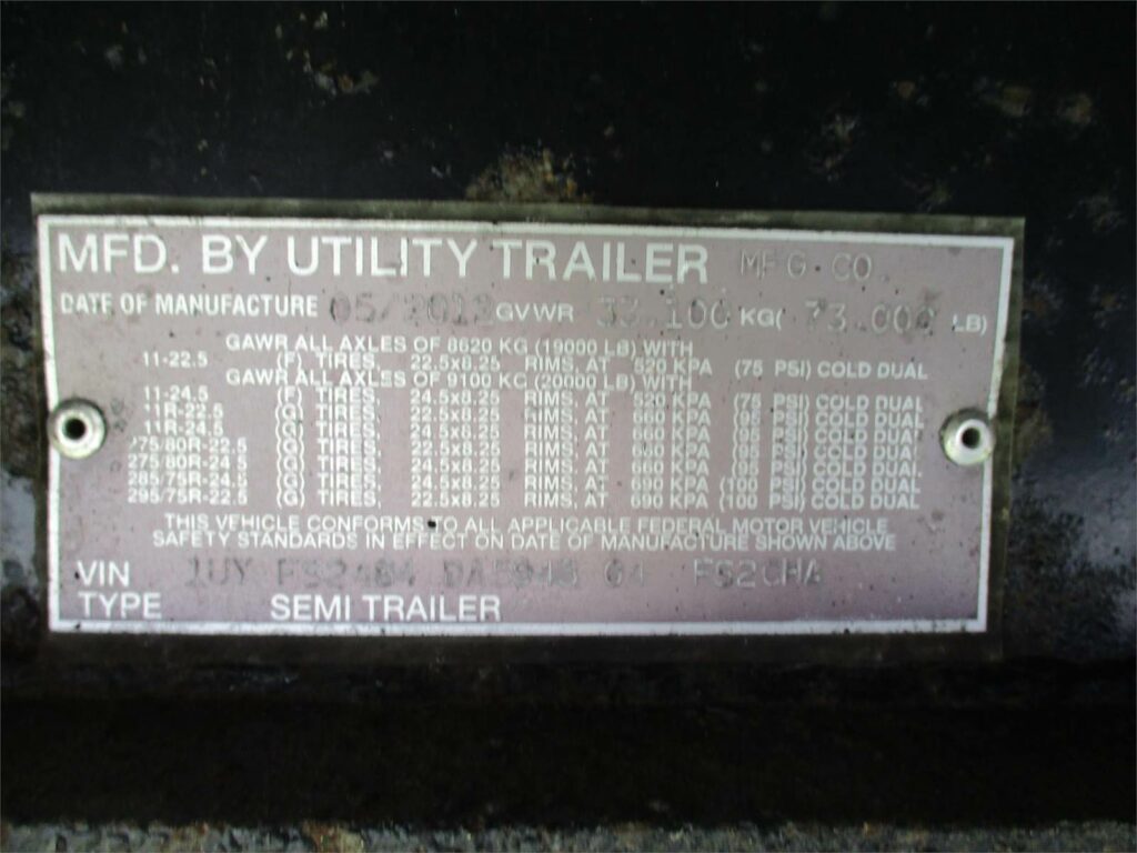 2013 UTILITY 48X102 SPREAD AXLE COMBO FLATBED