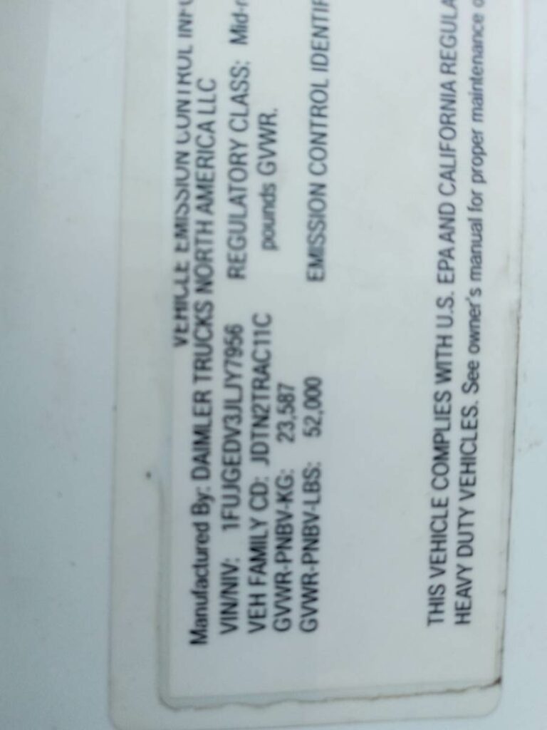 2018 Freightliner Cascadia 125 Day Cab Truck – 410HP, 12