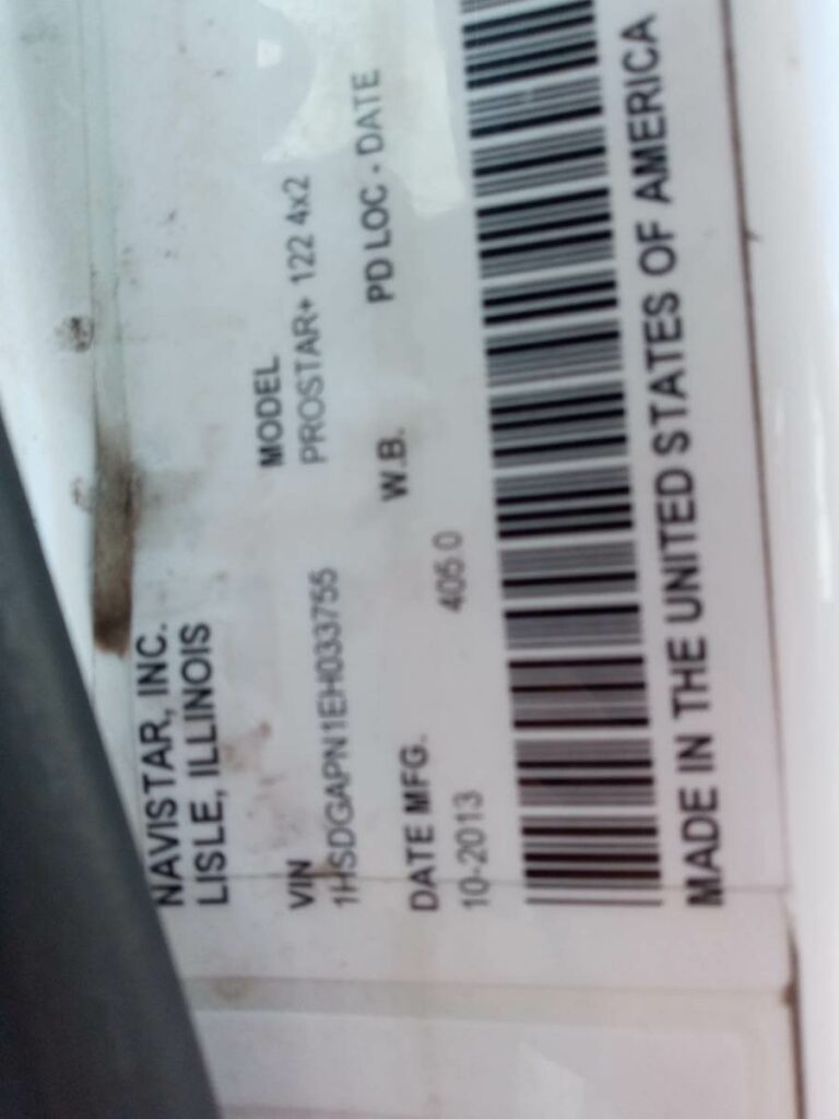 2014 International ProStar Single Axle Day Cab Truck – 410HP, 10 Speed Manual