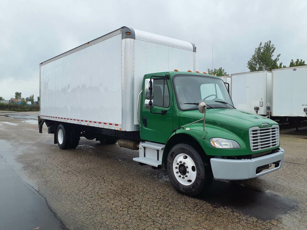 2017 Freightliner M2 106 24 ft Box Truck – 240HP, 9, Roll up Door, Liftgate
