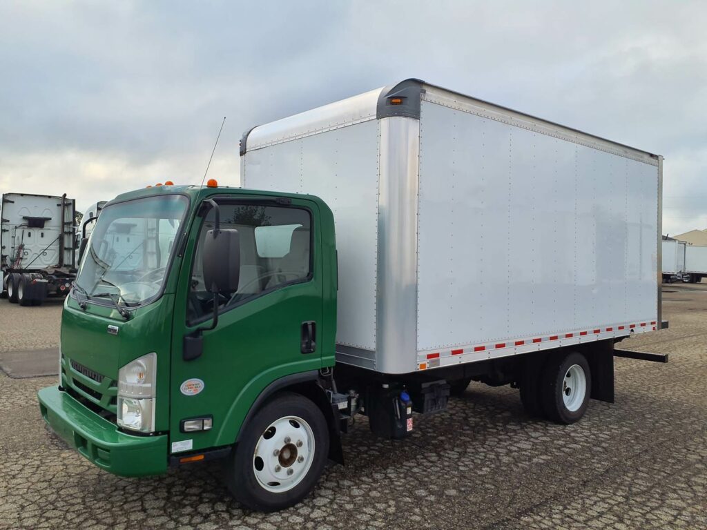 2018 Isuzu NPR 16 ft Box Truck – 215HP, 6, Roll up Door