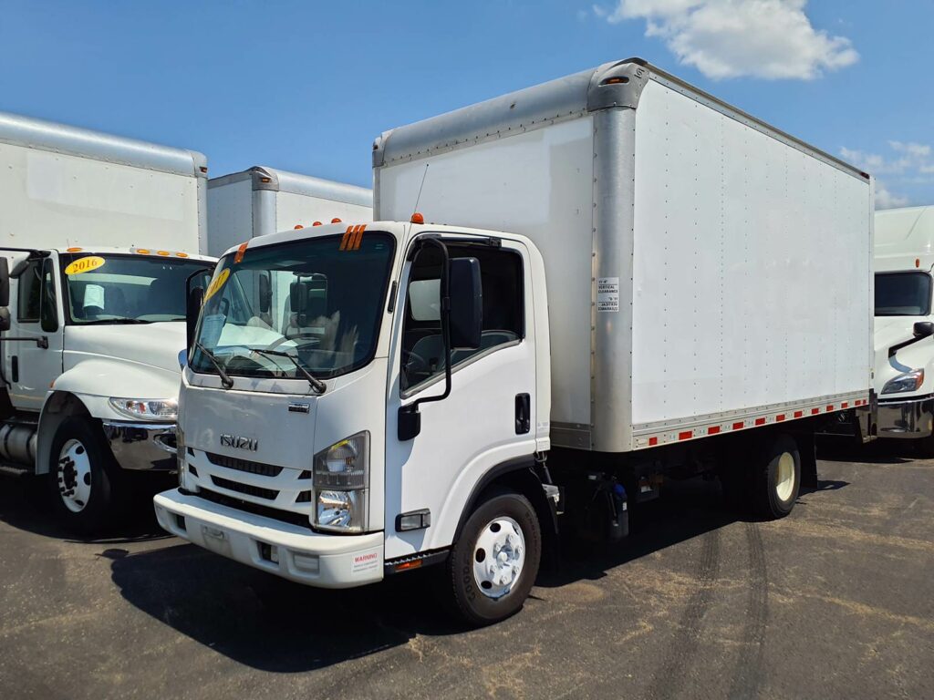 2017 Isuzu NPR HD 16 ft Box Truck – 215HP, 6, Roll up Door, Liftgate