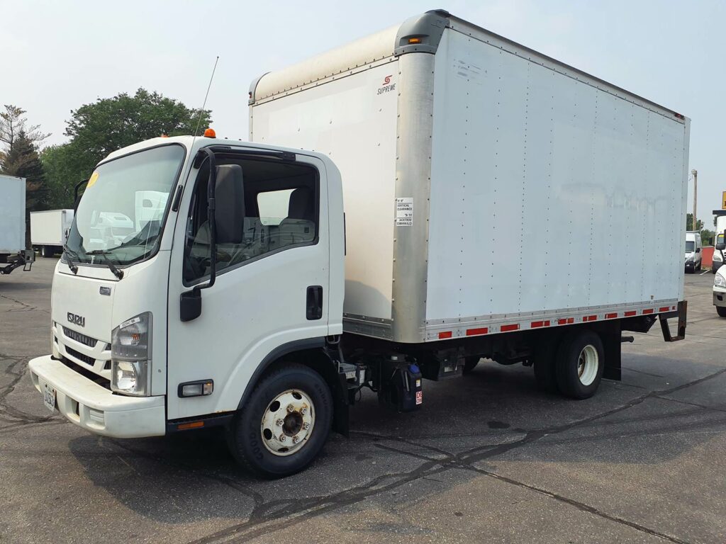 2017 Isuzu NPR HD 16 ft Box Truck – 215HP, 6, Roll up Door, Liftgate