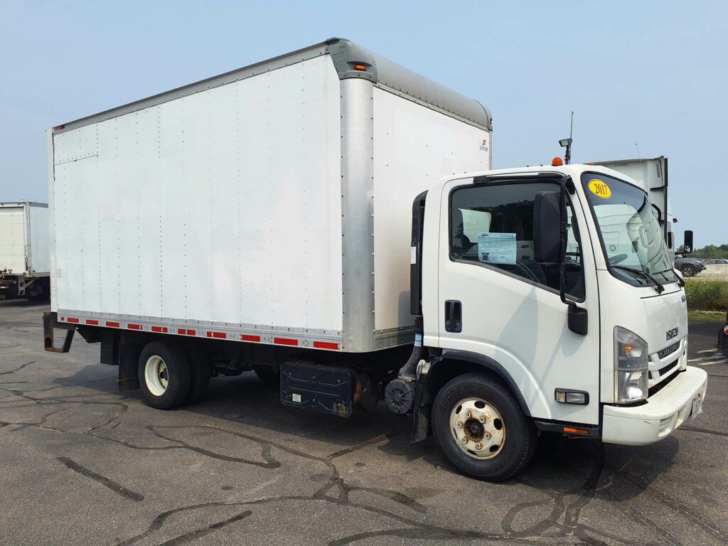 2017 Isuzu NPR HD 16 ft Box Truck – 215HP, 6, Roll up Door, Liftgate
