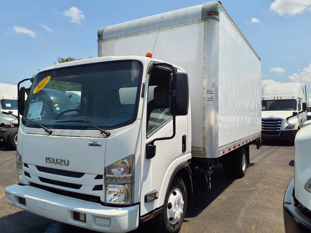 2017 Isuzu NPR HD 16 ft Box Truck – 215HP, 6, Roll up Door, Liftgate
