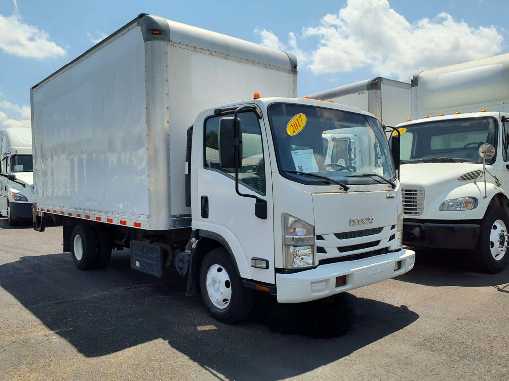 2017 Isuzu NPR HD 16 ft Box Truck – 215HP, 6, Roll up Door, Liftgate