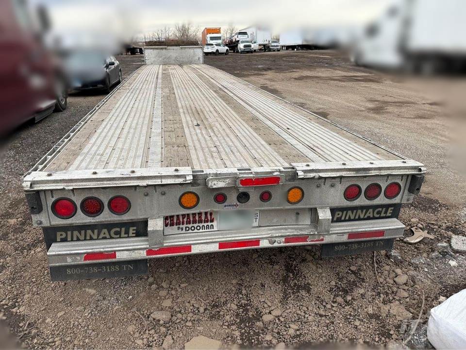 2015 Doonan 53ft Drop Deck Trailer – All Aluminum, Aluminum Floor, Tri-Axle, Toolboxes, 17.5 Tires