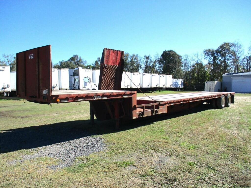 2007 John Evans 48X102 FORKLIFT RAMP DROP DECK TRAILER