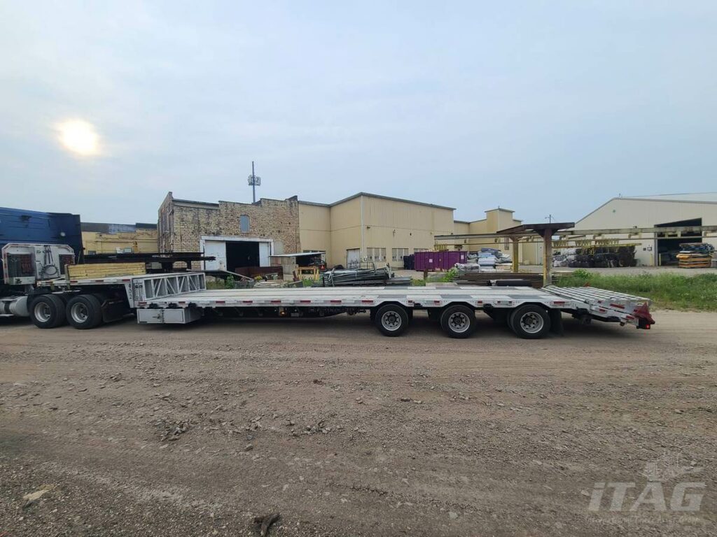 2023 Prestige 53ft Beavertail and Ramp Drop Deck Trailer – Combo, Aluminum Floor, Tri-Axle, Dovetail and Ramps, Load Levelers, Toolbox