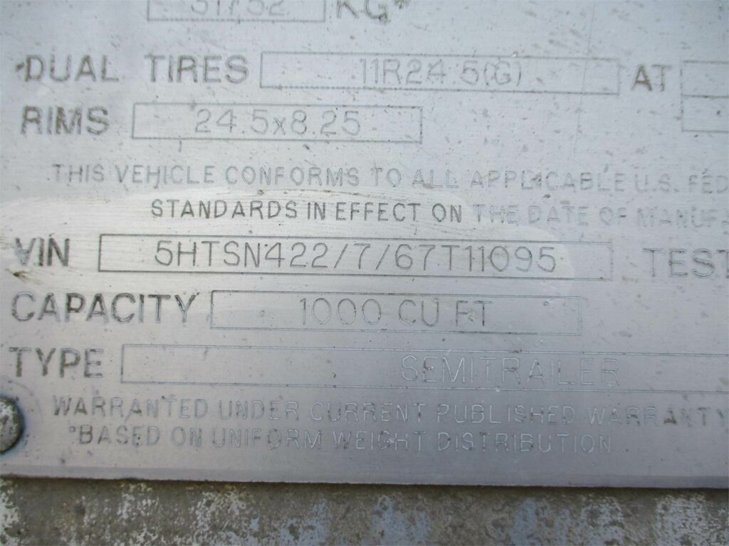 2006 Heil 1000 CUBIC FT