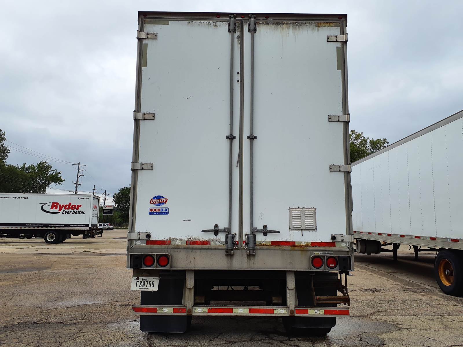 2013 UTILITY 4000DX 53 Ft Dry Van Trailer - Swing Door, Air Ride ...