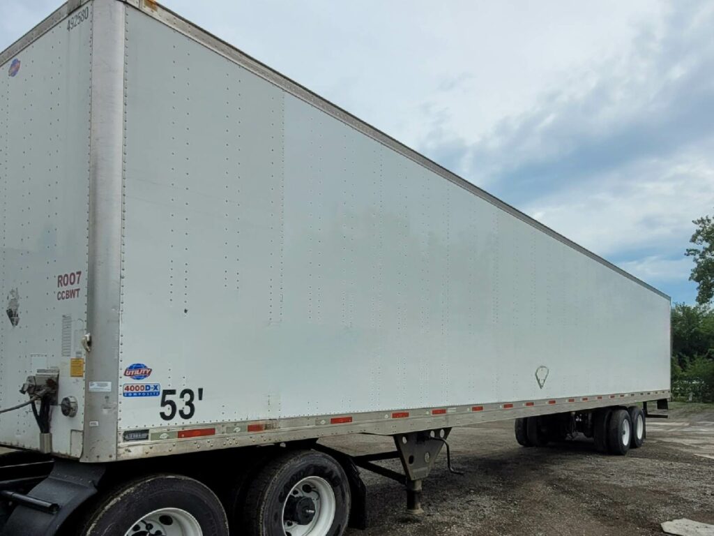 2012 UTILITY 4000DX 53 ft Dry Van Trailer – Swing Door, Air Ride, Single Axle