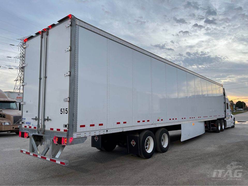 2022 Vanguard 53ft Dry Van Trailer – DuraPlate Walls, Aluminum Roof, Swing Doors, Air Ride, Side Skirts, Tire Inflation System