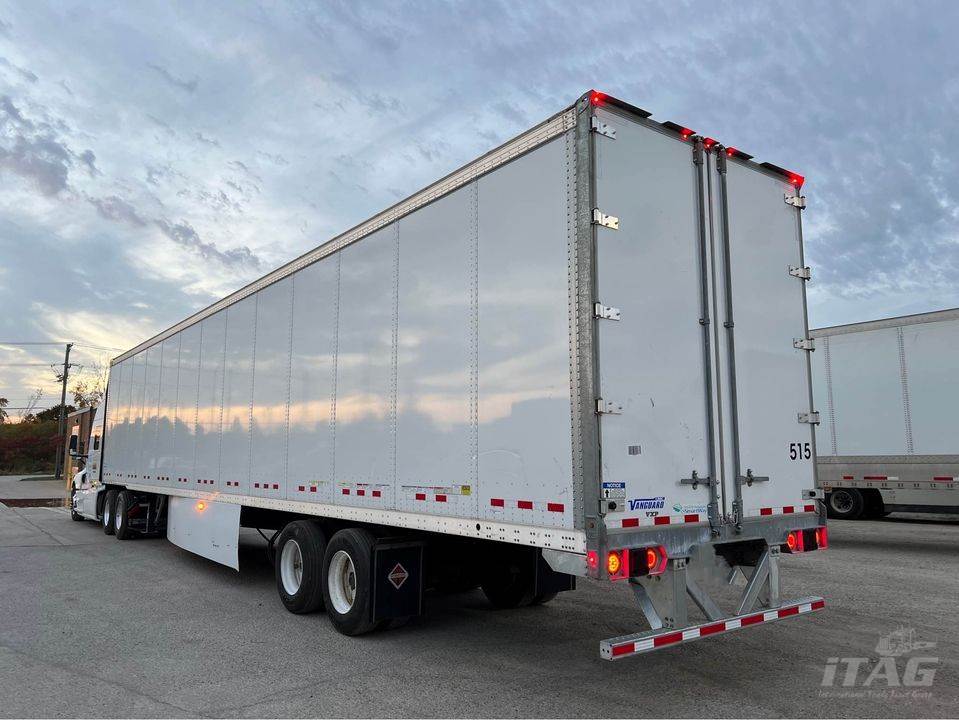 2022 Vanguard 53ft Dry Van Trailer – DuraPlate Walls, Aluminum Roof, Swing Doors, Air Ride, Side Skirts, Tire Inflation System