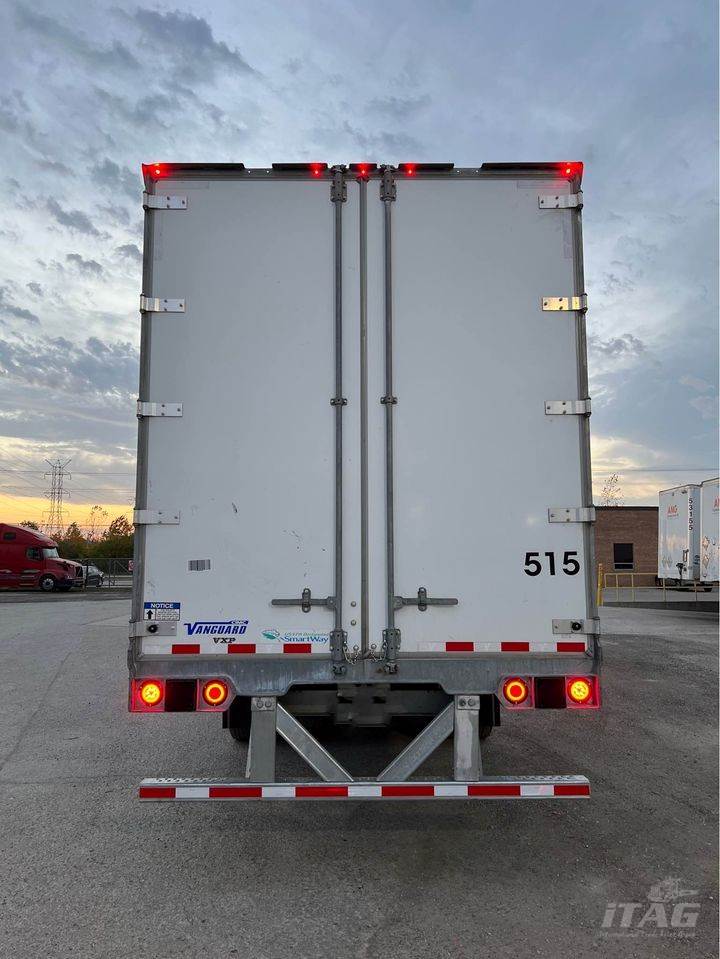 2022 Vanguard 53ft Dry Van Trailer – DuraPlate Walls, Aluminum Roof, Swing Doors, Air Ride, Side Skirts, Tire Inflation System