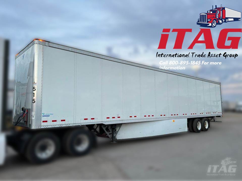 2022 Vanguard 53ft Dry Van Trailer – DuraPlate Walls, Aluminum Roof, Swing Doors, Air Ride, Side Skirts, Tire Inflation System