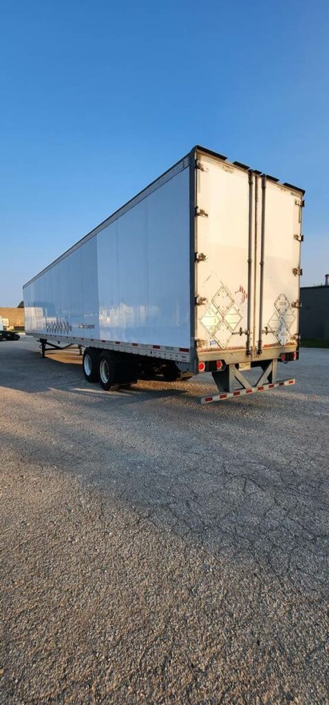 2012 Vanguard 53 ft Dry Van Trailer – Swing Door, Air Ride