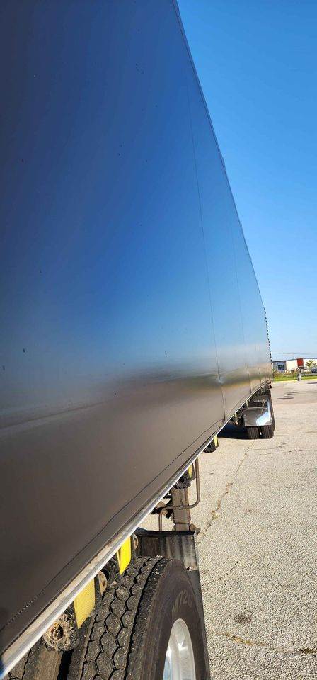 2014 Benson 53ft Conestoga Flatbed Trailer – All Aluminum, Aluminum Floor, Rear Sliding Axle, Conestoga Kit