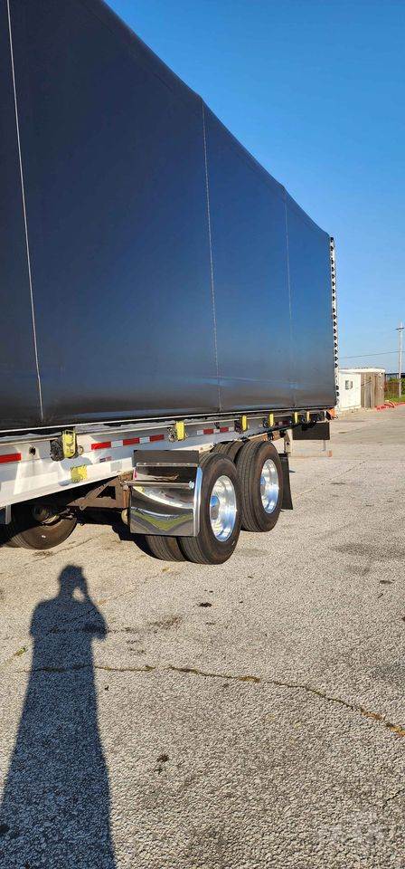 2014 Benson 53ft Conestoga Flatbed Trailer – All Aluminum, Aluminum Floor, Rear Sliding Axle, Conestoga Kit