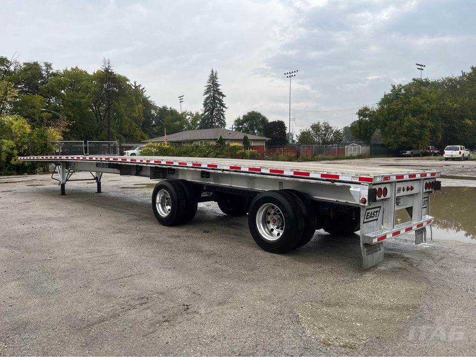 2016 East 53ft Flatbed Trailer - All Aluminum, Aluminum Floor, Rear ...