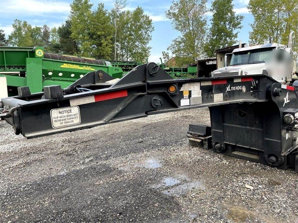 2020 XL Specialized 55 Ton Lowboy Trailer – 29ft Well, Quad-Axle, Hydraulic Detach, Non-Ground Bearing, Pony Motor, Outriggers, Flip Axle