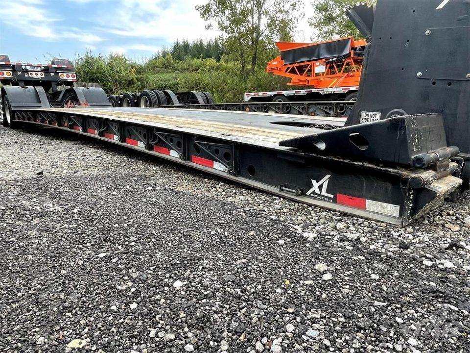 2020 XL Specialized 55 Ton Lowboy Trailer – 29ft Well, Quad-Axle, Hydraulic Detach, Non-Ground Bearing, Pony Motor, Outriggers, Flip Axle