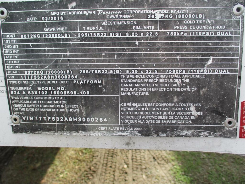 2017 Transcraft BENSON