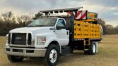 2024 Ford F-750 Scorpion II TMA Truck – V8 Gas – Automatic – 25 Light LED Arrow Board – Manbaskets – Stake Rails