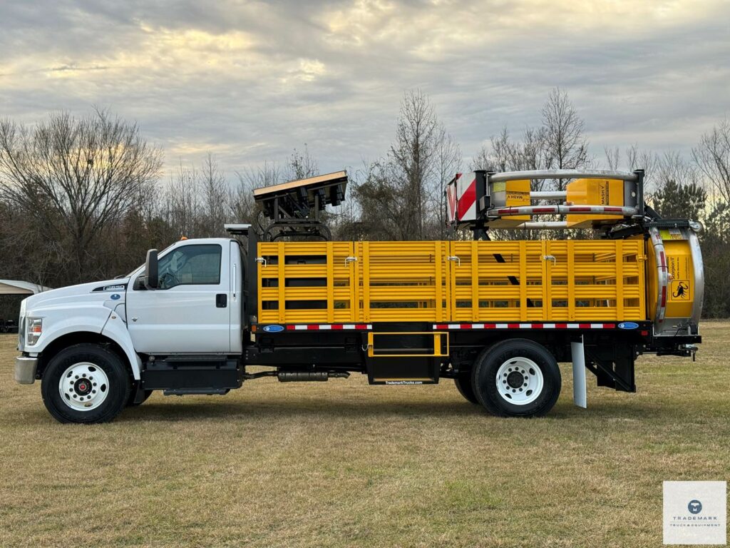 2024 Ford F-750 Scorpion II TMA Truck – V8 Gas – Automatic – 25 Light LED Arrow Board – Manbaskets – Stake Rails