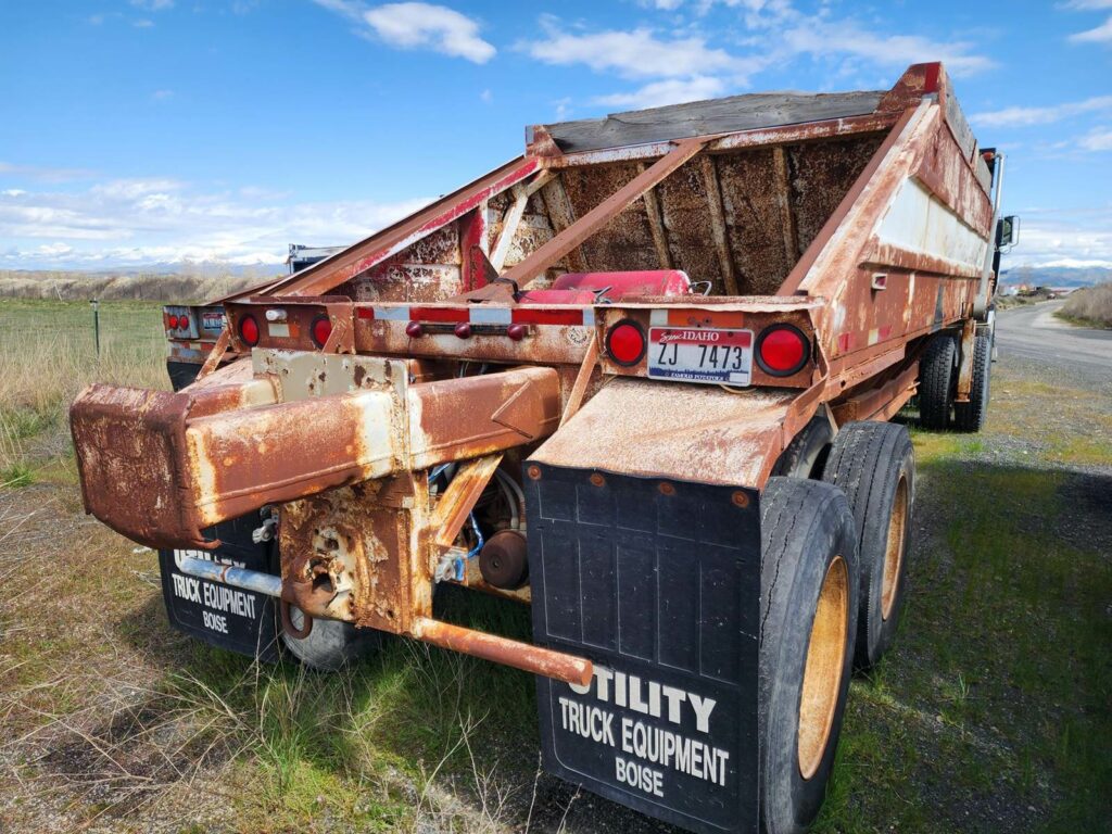 1977 Cook Belly Dump Trailer