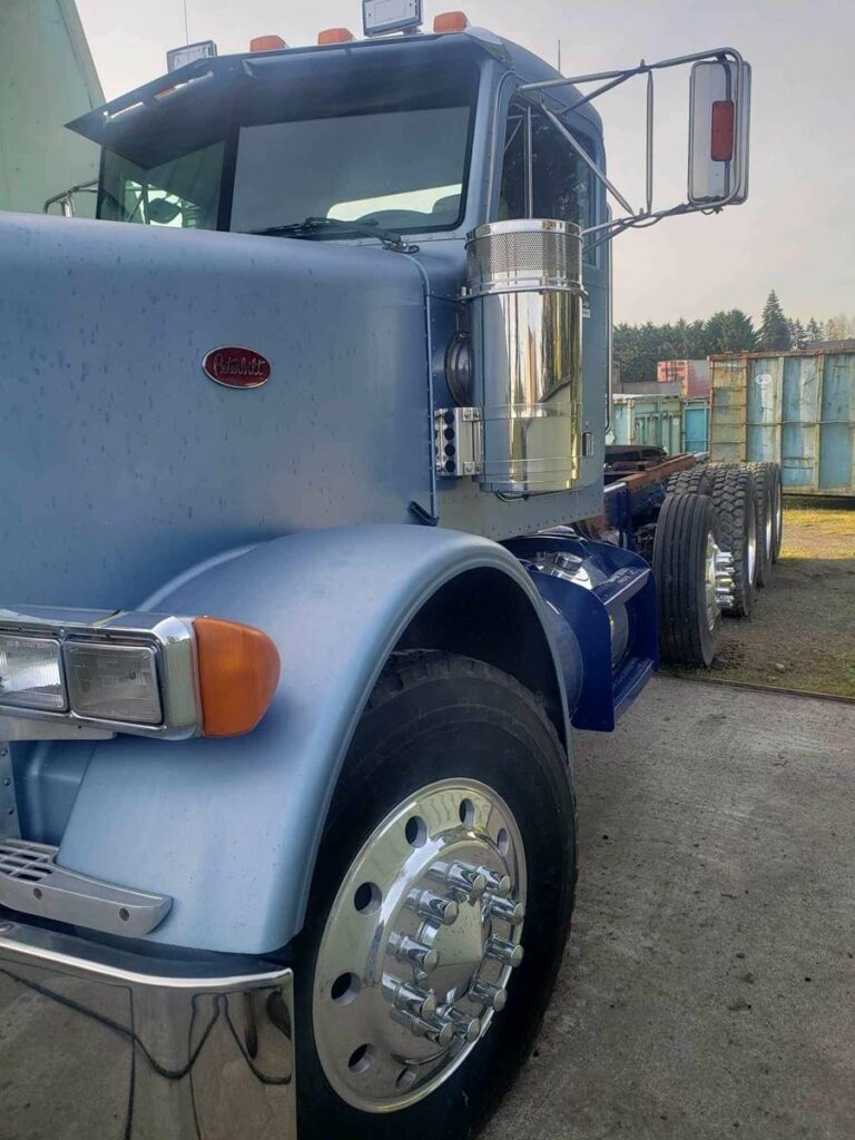 1990 Peterbilt 378 5 axle (quad) day cab tractor