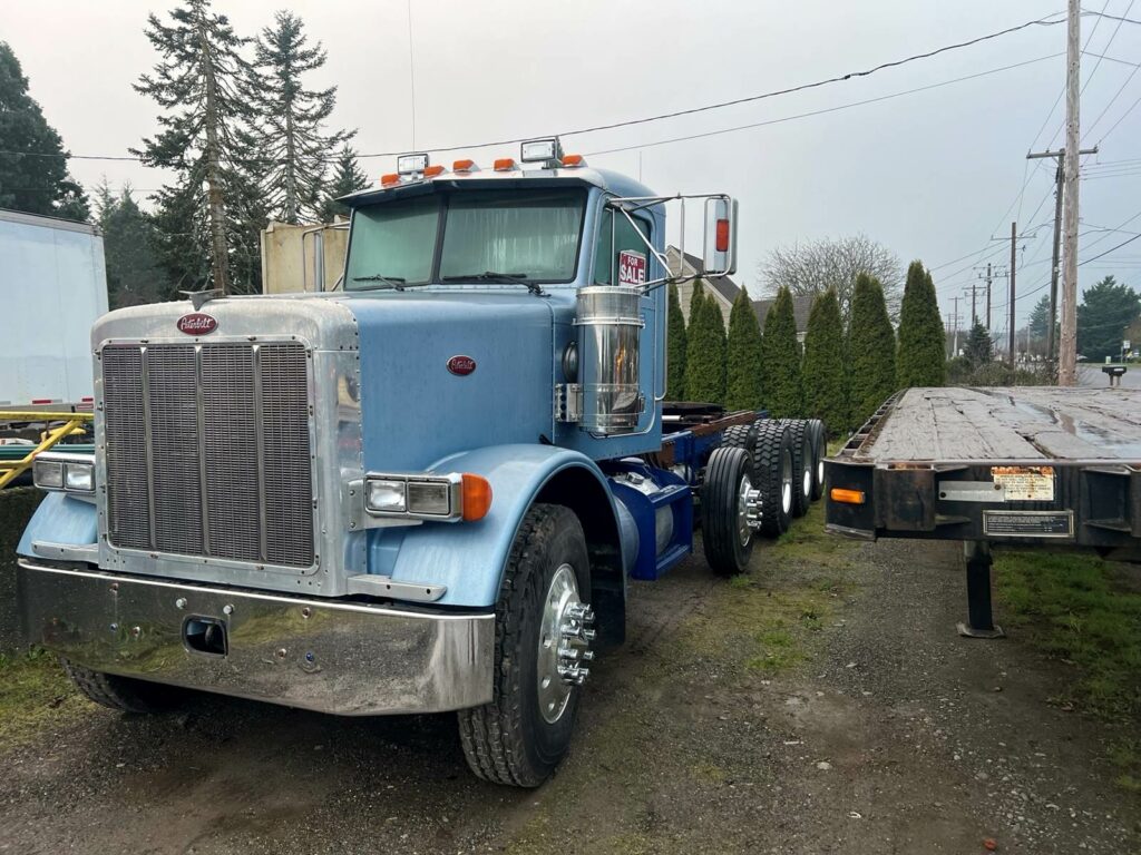 1990 Peterbilt 378 5 axle (quad) day cab tractor