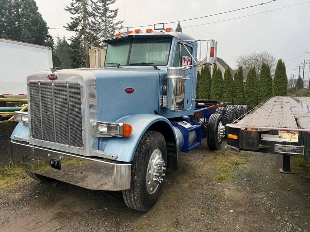 1990 Peterbilt 378 5 axle (quad) day cab tractor