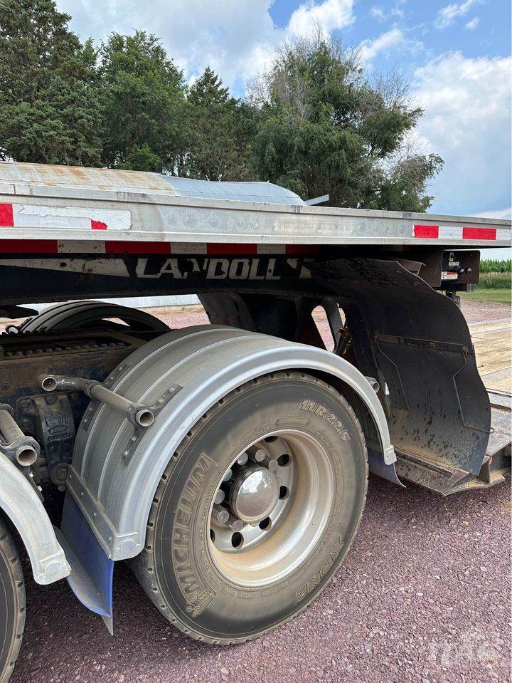 2016 Landoll 35 Ton Double Drop Deck Trailer – Tri-Axle, 27ft Well, Hydraulic Detach, Aluminum Slide Outs, D-Rings