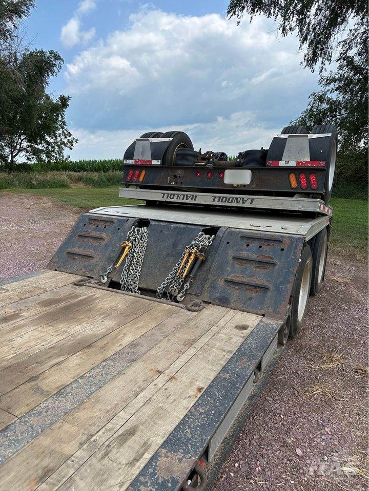 2016 Landoll 35 Ton Double Drop Deck Trailer – Tri-Axle, 27ft Well, Hydraulic Detach, Aluminum Slide Outs, D-Rings