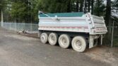 1993 SturdyWeld 4 axle pup trailer with aluminum box