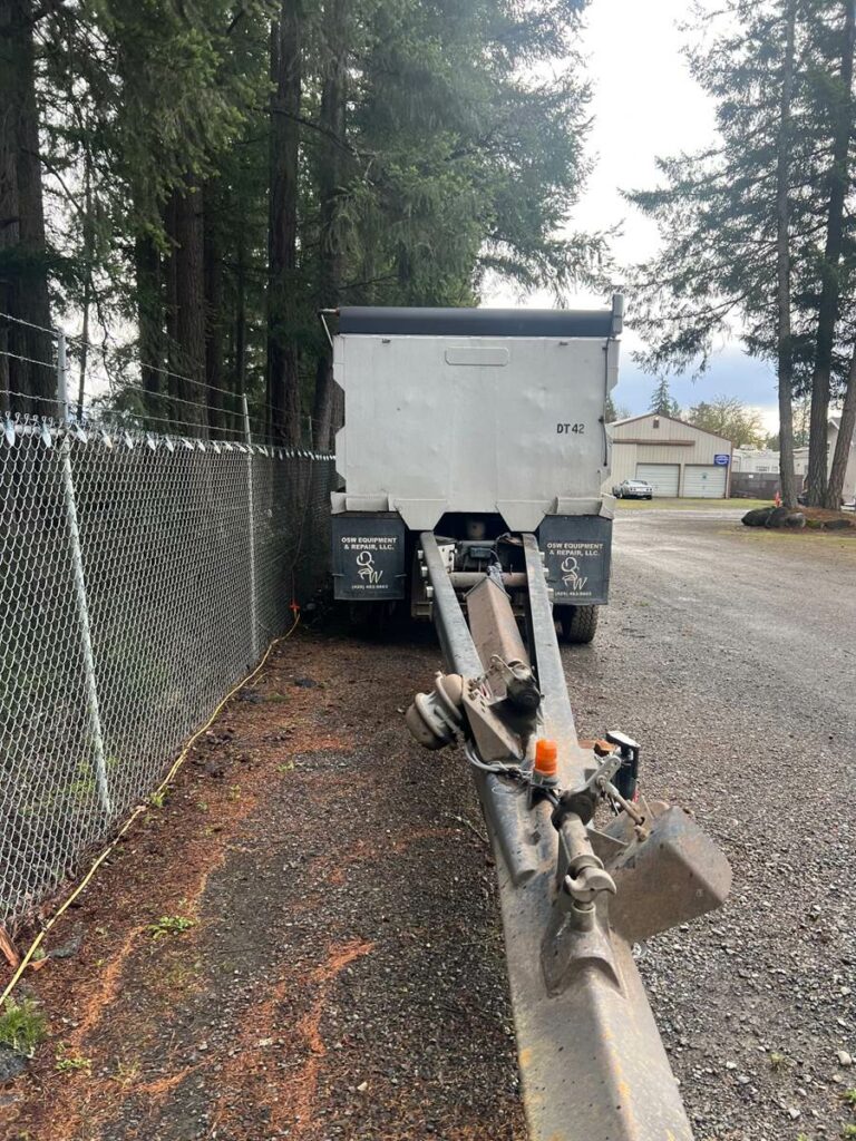 1993 SturdyWeld 4 axle pup trailer with aluminum box