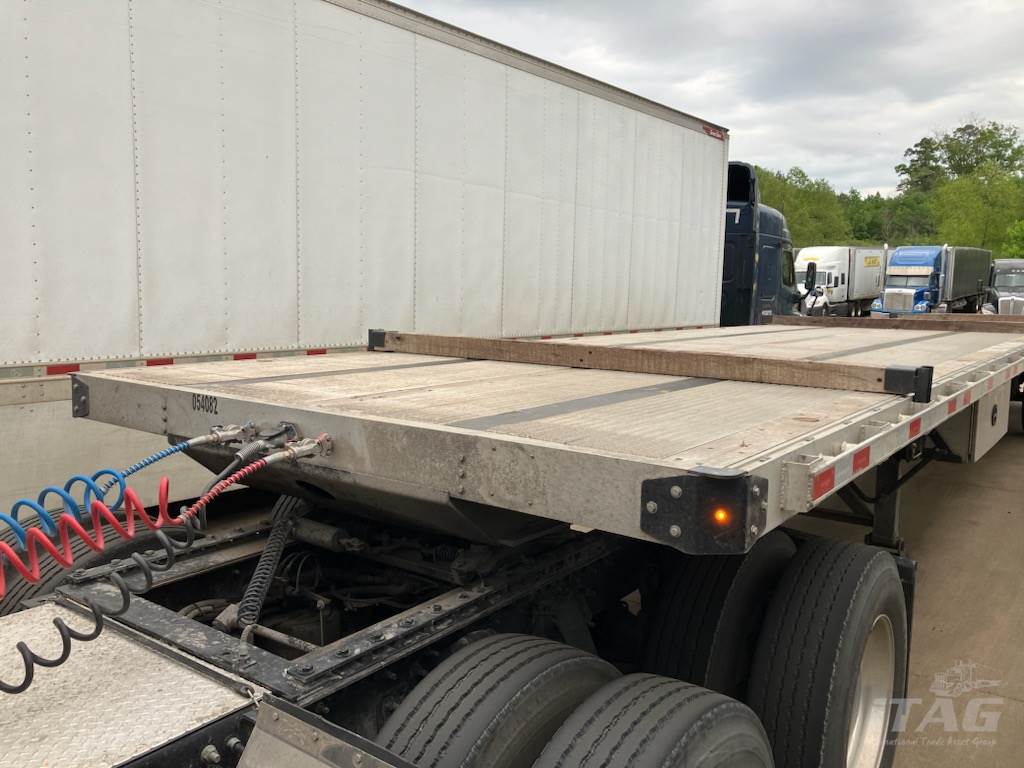 2023 Brazos 53ft Flatbed Trailer – Combo, Aluminum Floor, Rear Sliding Axle, Toolbox, Coil Package