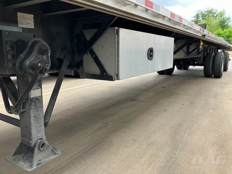 2023 Brazos 53ft Flatbed Trailer – Combo, Aluminum Floor, Rear Sliding Axle, Toolbox, Coil Package