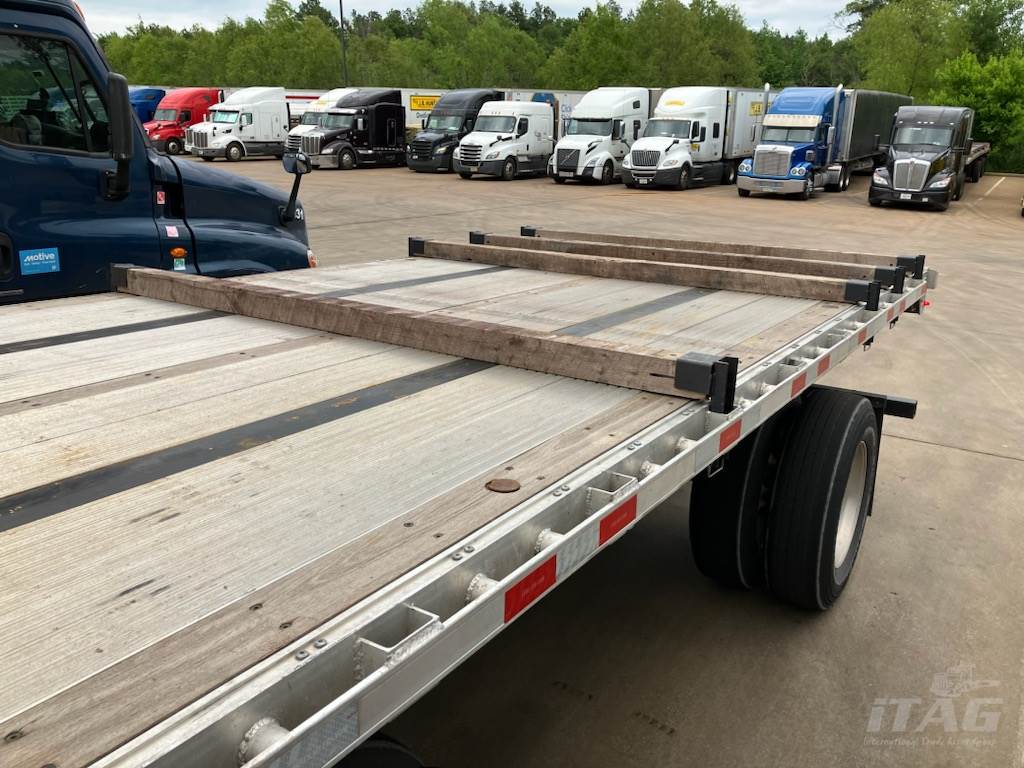 2023 Brazos 53ft Flatbed Trailer – Combo, Aluminum Floor, Rear Sliding Axle, Toolbox, Coil Package