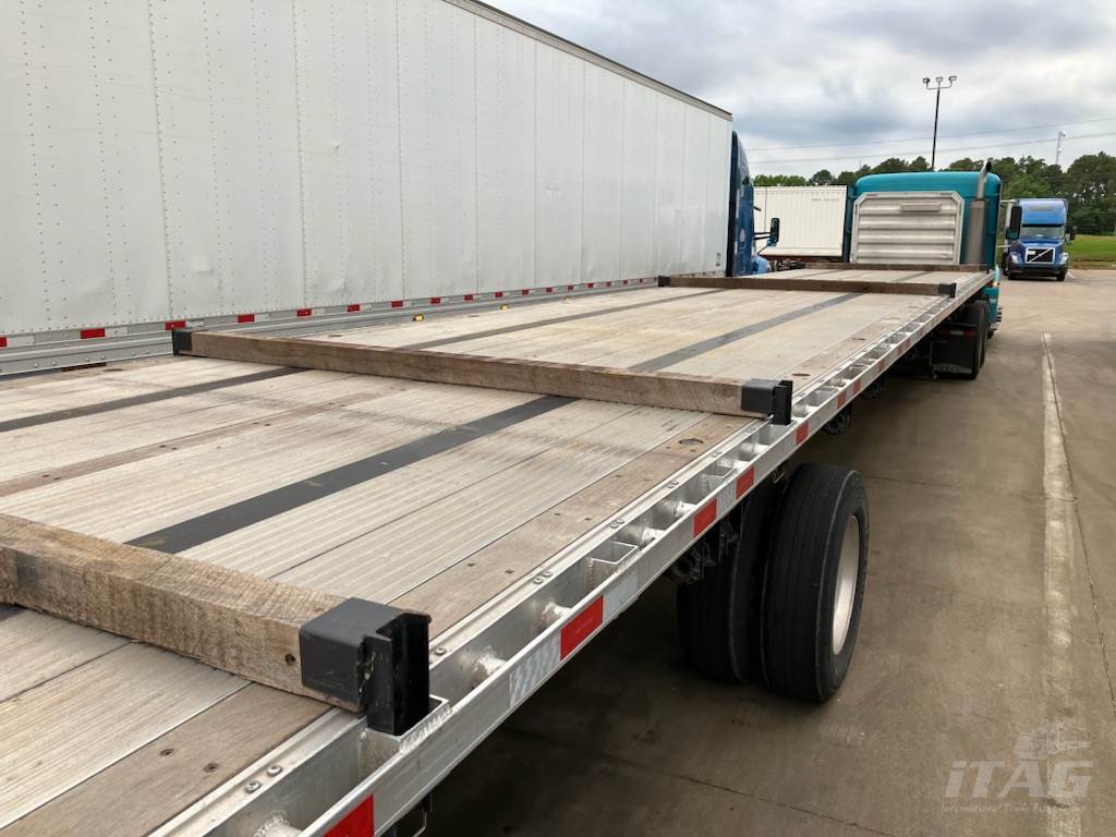 2023 Brazos 53ft Flatbed Trailer – Combo, Aluminum Floor, Rear Sliding Axle, Toolbox, Coil Package