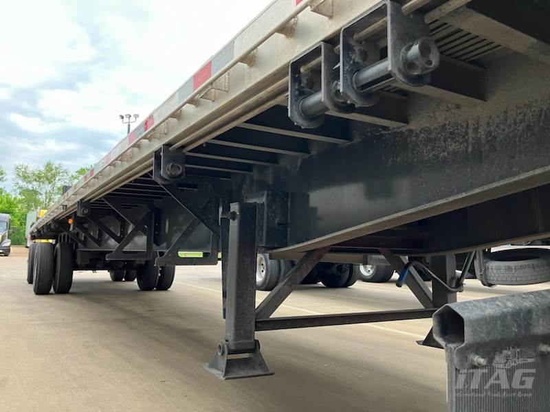 2023 Brazos 53ft Flatbed Trailer – Combo, Aluminum Floor, Rear Sliding Axle, Toolbox, Coil Package