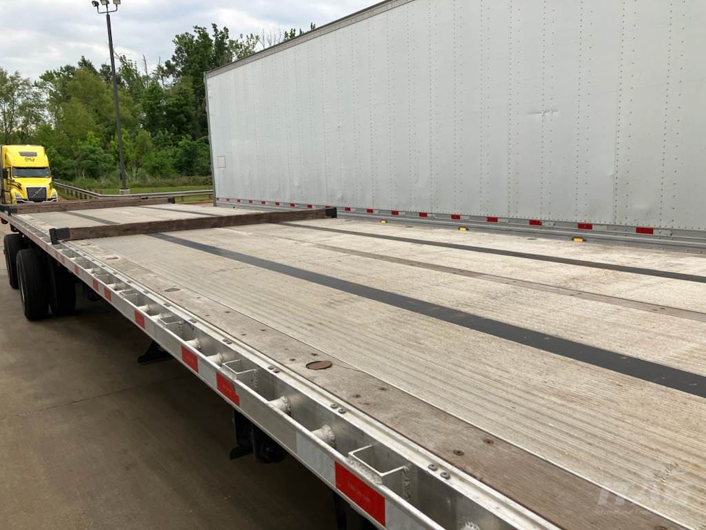 2023 Brazos 53ft Flatbed Trailer – Combo, Aluminum Floor, Rear Sliding Axle, Toolbox, Coil Package