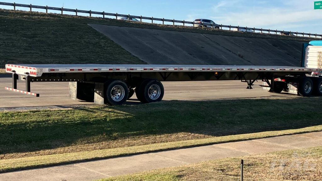 2023 Brazos 53ft Flatbed Trailer – Combo, Aluminum Floor, Rear Sliding Axle, Toolbox, Coil Package