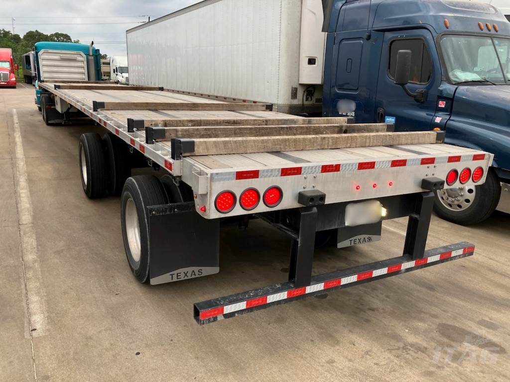 2023 Brazos 53ft Flatbed Trailer – Combo, Aluminum Floor, Rear Sliding Axle, Toolbox, Coil Package