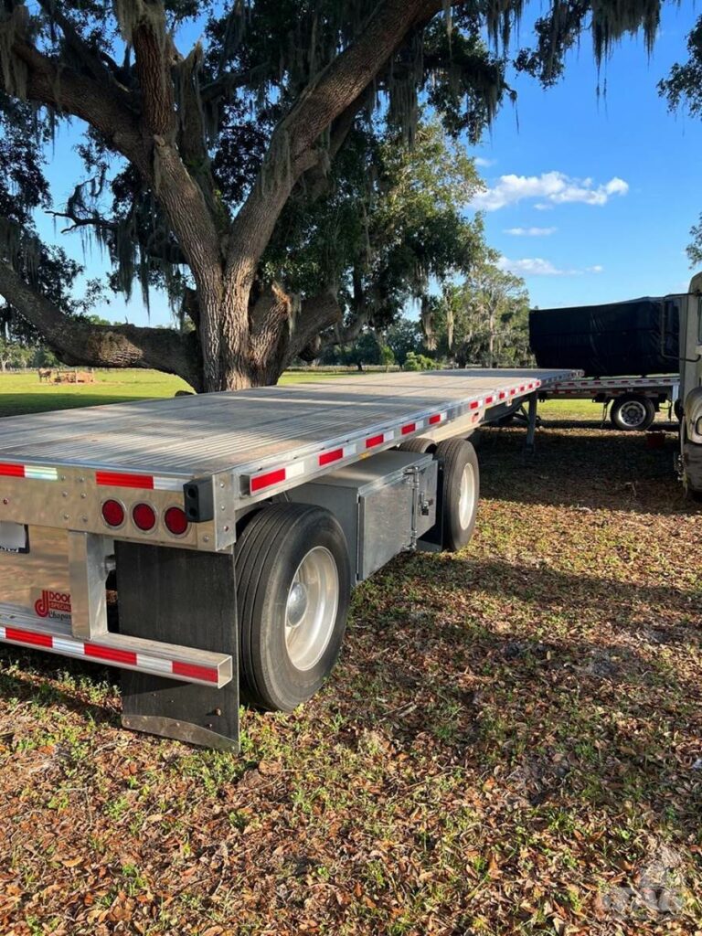 2023 Doonan 48ft Flatbed Trailer – All Aluminum, Aluminum Floor, Spread Axles, Toolboxes, Load Scale, Tire Racks